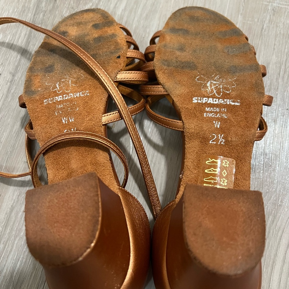 Supadance Ballroom Practice Shoes Sandals Size 5 wide - Picture 5 of 10